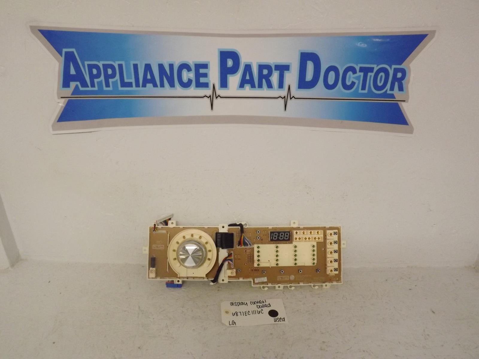 LG Washer 6871EC1116C Display Control Board Used LG Washer 6871EC1116C Display Control Board Used